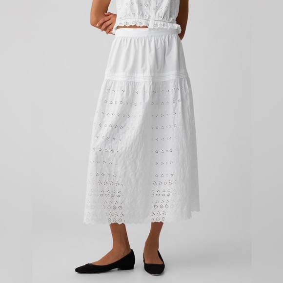 Doen Dresses & Skirts - NWT Gap × DÔEN Eyelet Midi Skirt